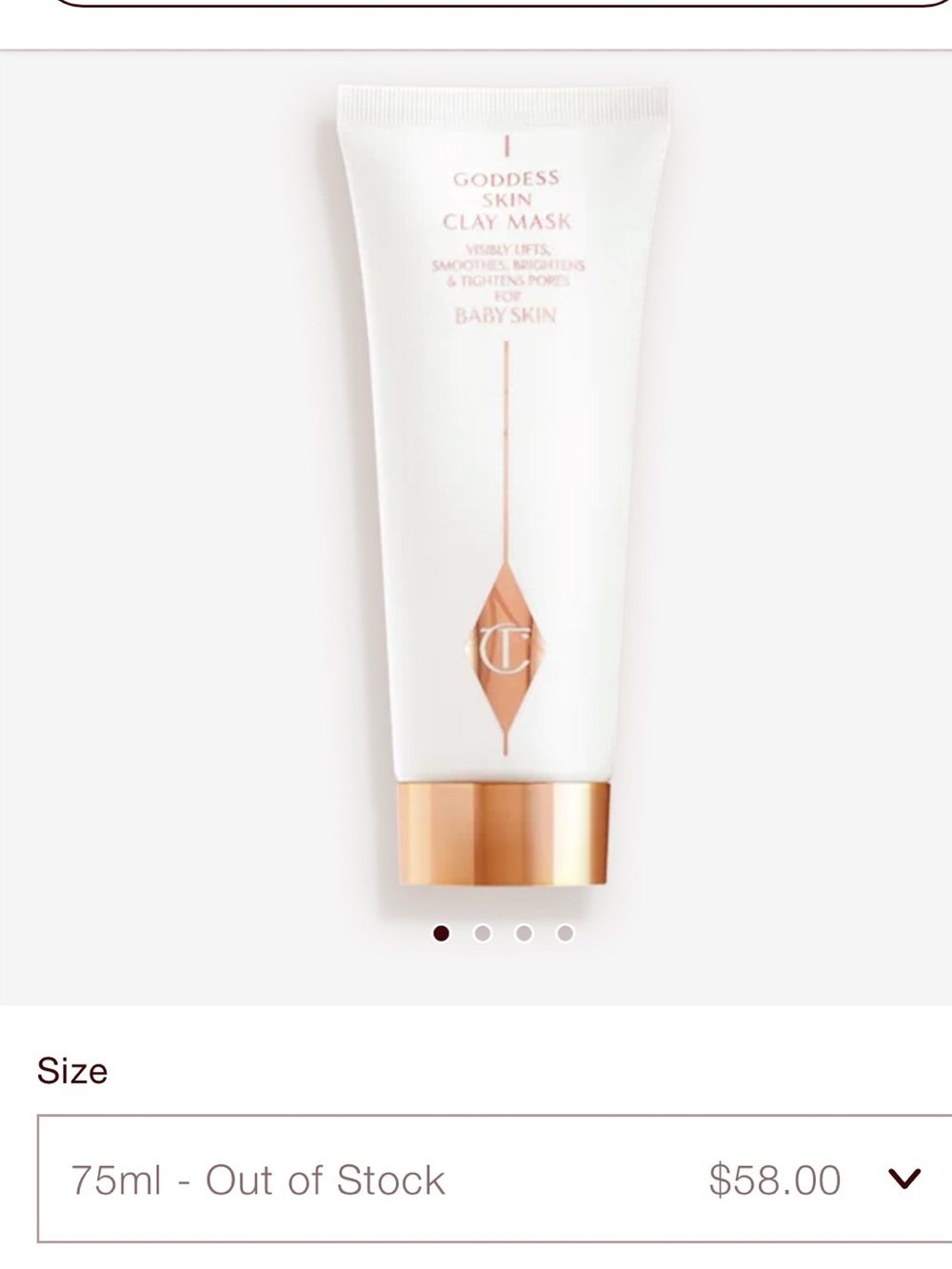 Charlotte Tilbury Goddess Skin Clay Mask - NIB